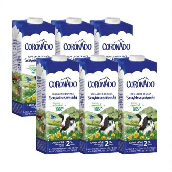 Imagen de 6 Pack Leche Semidescremada Coronado 2%