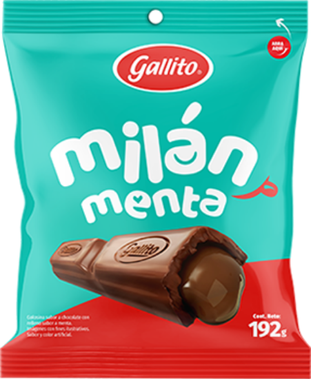 Imagen de Chocolate Gallito Milán Relleno 12unds - 192g