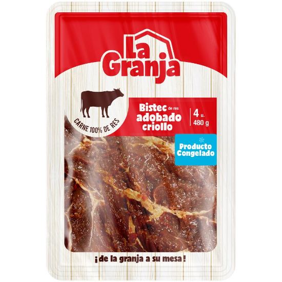 Imagen de Bistec Adobado Criollo Res Congelado 480 gr