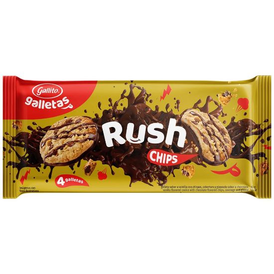 Imagen de Galleta Rush Chips Gallito 97 gr