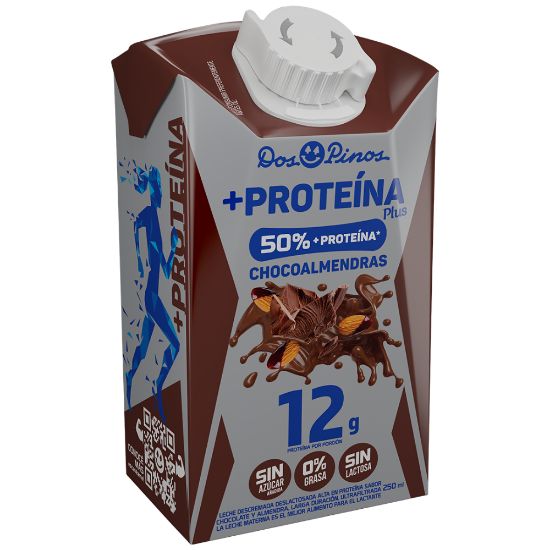 Imagen de Leche Desl 0% - 50%  + Proteína Chocoalmendras 250ml