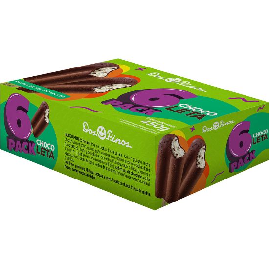 Imagen de 6 Pack Paleta Chocoleta 75g