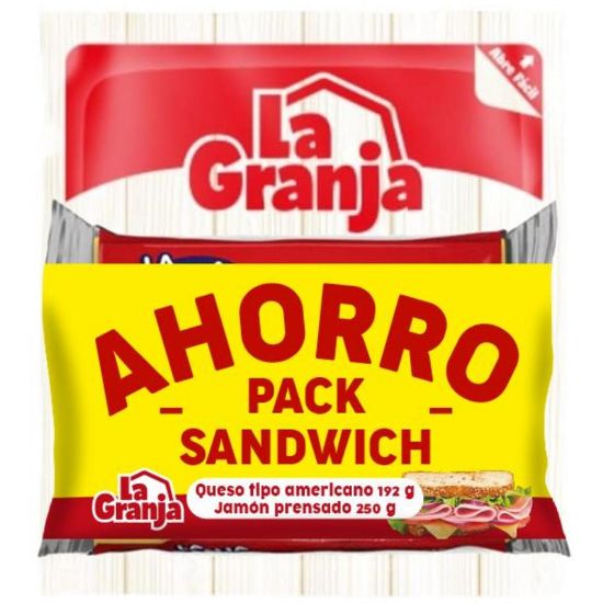 Imagen de Jamón Prensado 250g + 12 Rebanadas La Granja