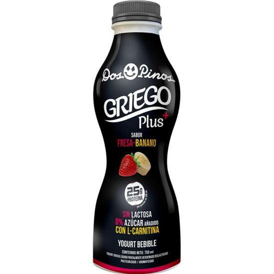 Imagen de Yogurt Líquido Griego Plus Fresa Banano 750 ml