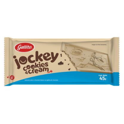 Imagen de Chocolate Gallito Jockey Tableta Cookies &Cream 45g