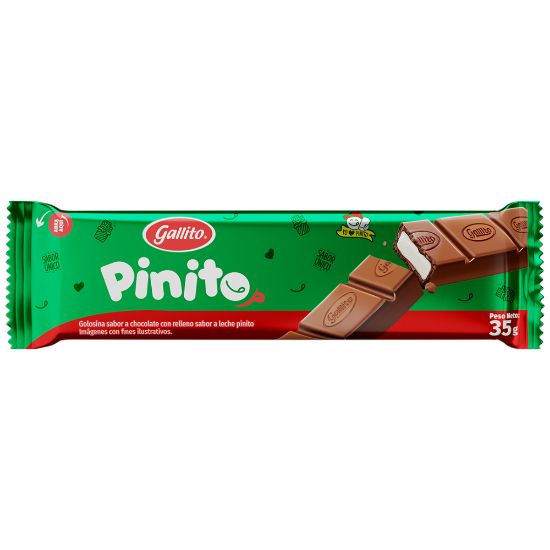 Imagen de Chocolate Tableta Rellena Pinito 35g