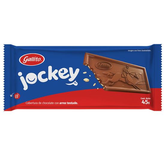 Imagen de Chocolate Gallito Jockey Tableta Crunch 45g