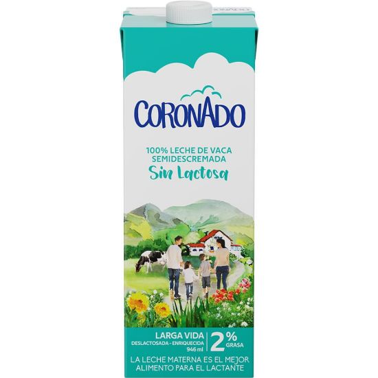 Imagen de Leche UHT Coronado Deslactosada 2% 946ml