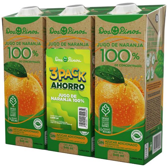 Imagen de 3 Pack Jugo UHT Naranja 100% 946ml