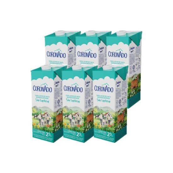 Imagen de 6 Pack Leche Coronado Deslac 2% 946ml