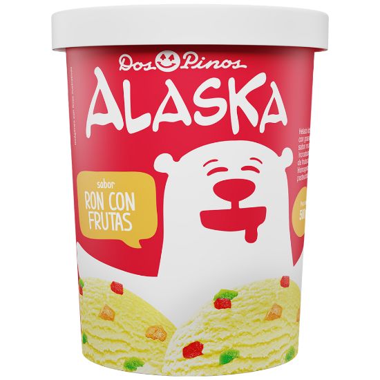 Imagen de Helado Alaska Ron con Frutas 1/4GL