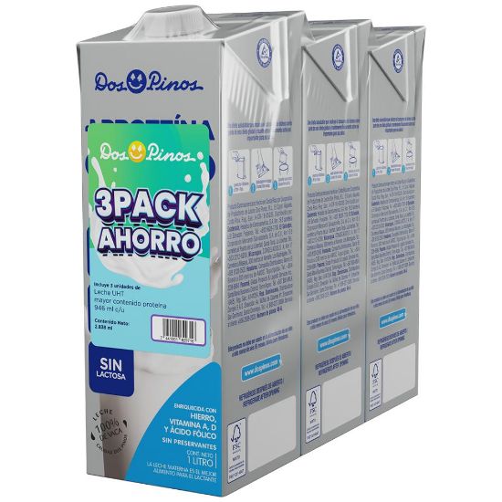 Imagen de 3 Pack Leche Delac 0% - 50% + Proteína 946ml