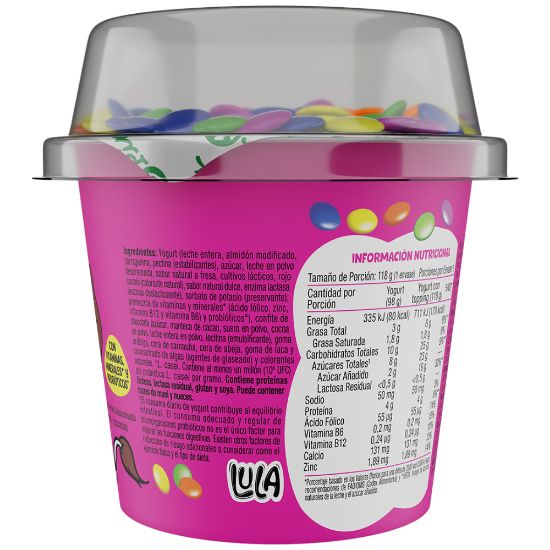 Imagen de Yogurt Bat. Lula Top. Choco Recub. -120G