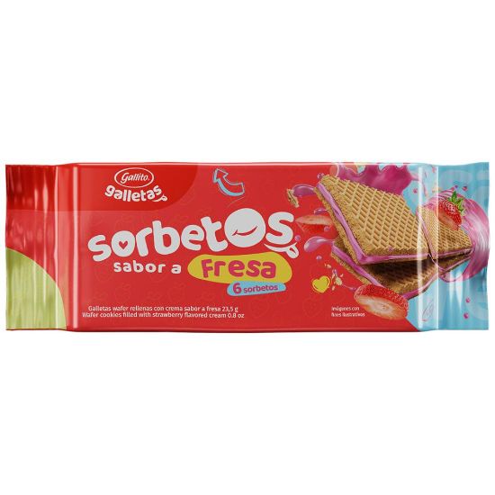 Imagen de Sorbeto Gallito Fresa 141g -6un