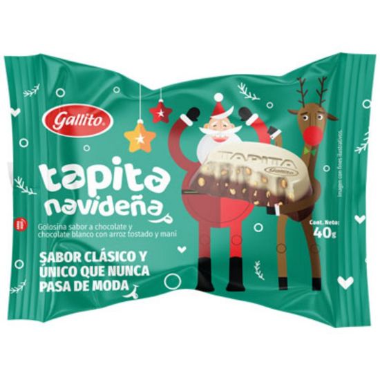 Imagen de Chocolate Gallito Tapita Navideña - 40G