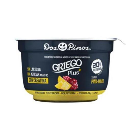 Imagen de Yogurt Bat. Griego Plus Piña Mora 200g
