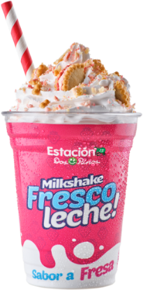 Imagen de Milkshake Fresco Leche Fresa 16 oz