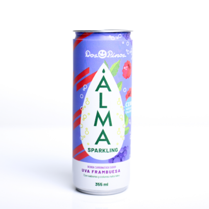 Imagen de Alma Sparkling Uva Frambuesa 355ml 