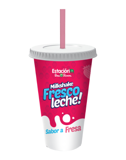 Imagen de Vaso Coleccionable Fresco Leche Fresa
