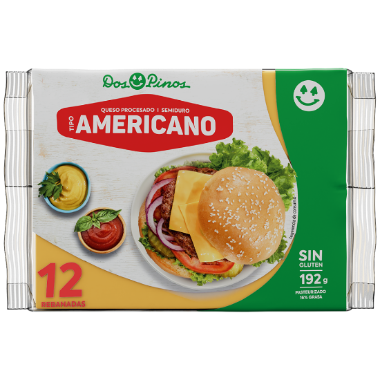 Imagen de Queso Procesado Americano 192g 12 Reb