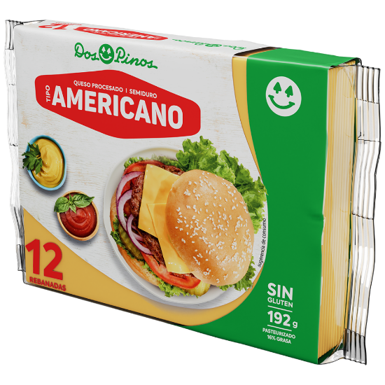 Imagen de Queso Procesado Americano 192g 12 Reb