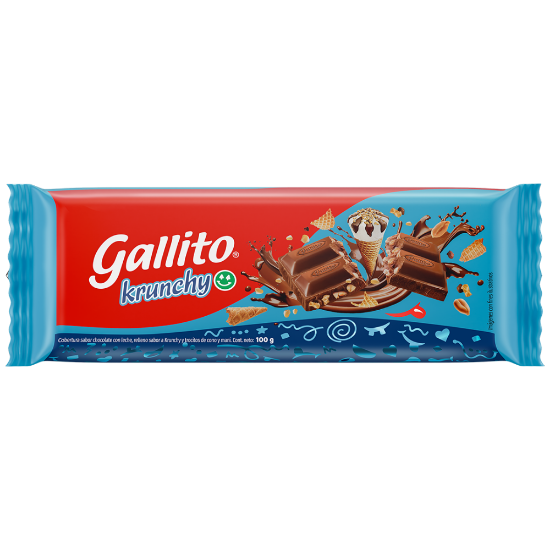 Imagen de Chocolate Gallito Tableta Krunchy 100 g
