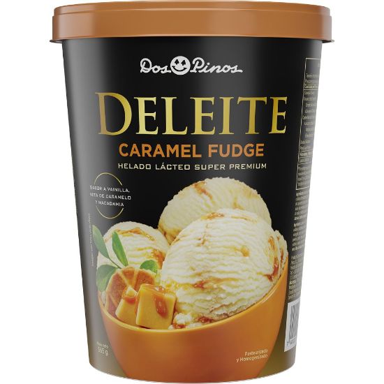 Imagen de Helado Deleite Caramelo Fudge - 1/4 galón