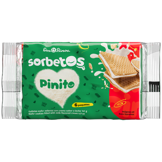 Imagen de Sorbetos Pinito 6un 141g