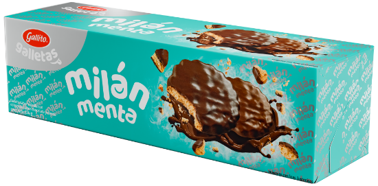 Imagen de Galleta Milan Menta Gallito 134g