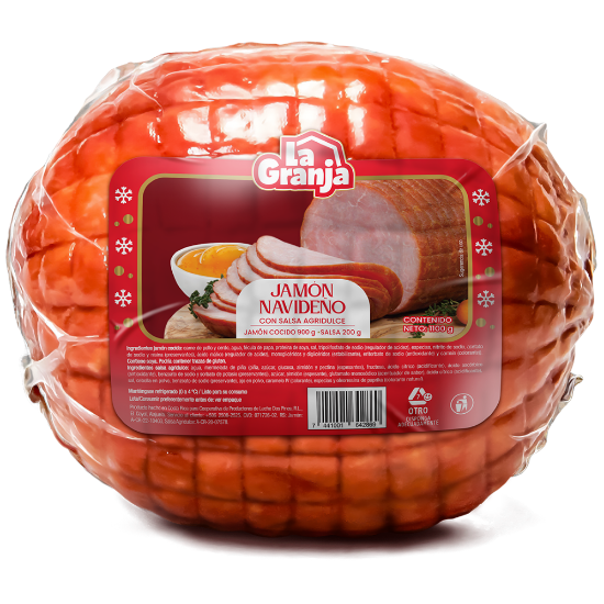 Imagen de Jamón Navideño con Salsa Agridulce 1100g