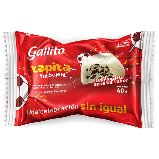 Imagen de Chocolate Gallito Tapita Futbolera 40g