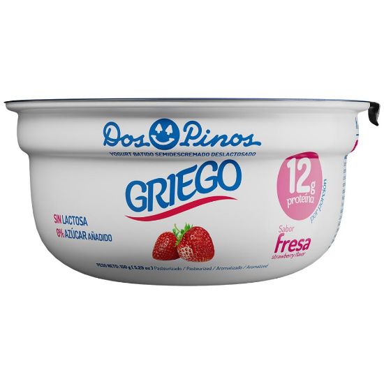 Imagen de Yogurt Batido Griego Fresa Deslactosado 150g