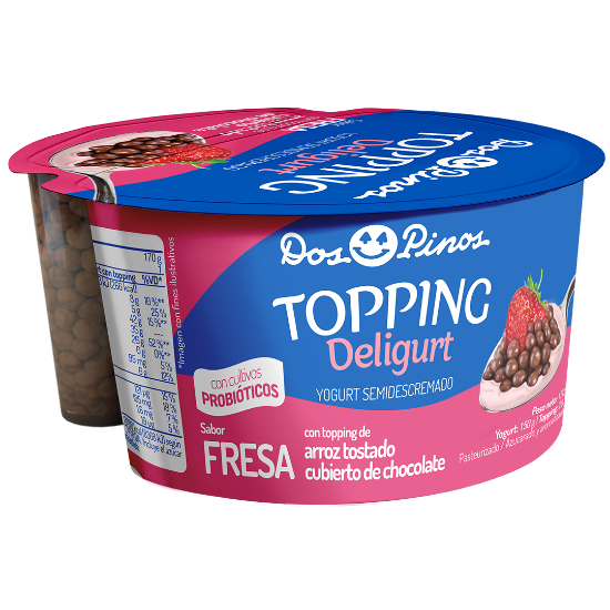 Imagen de Deligurt Batido Fresa Topping Arroz 150g