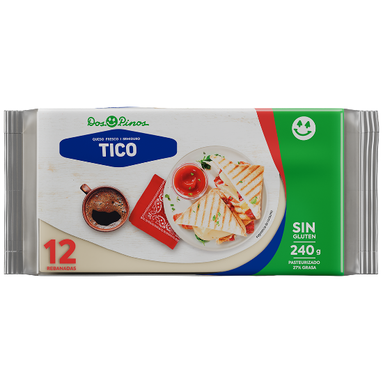Imagen de Queso Rebanado Tico 240g - 12 Reb.