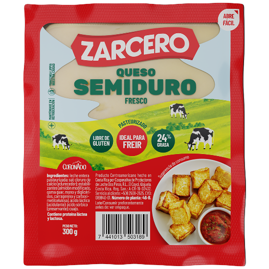Imagen de Queso Fresco Semiduro Zarcero 300g
