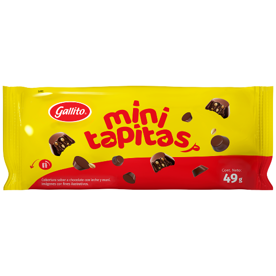 Imagen de Chocolate Gallito Minitapitas 49g