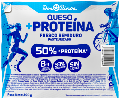 Imagen de Queso Fresco Semiduro+ Proteìna 300 Gr