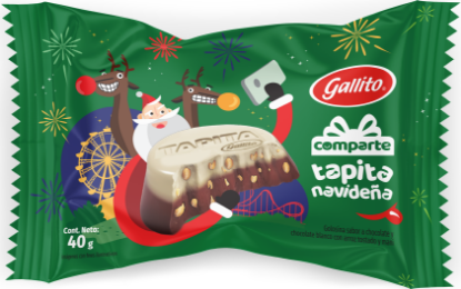 Imagen de Chocolate Gallito Tapita Navideña 40g