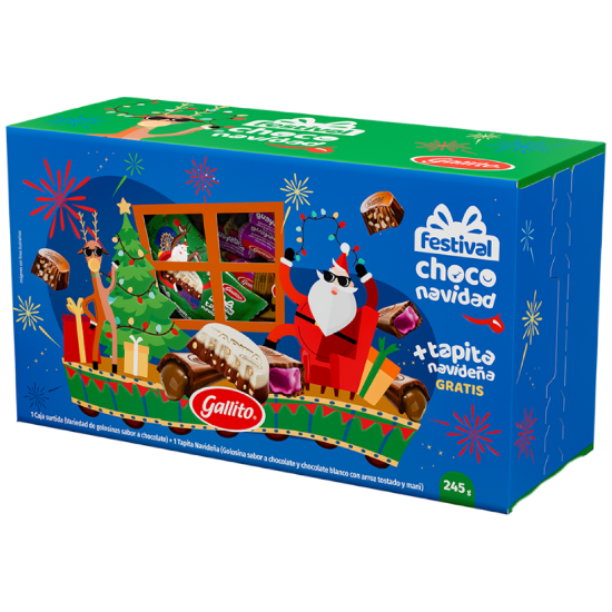 Imagen de Caja Surtida 205g + Tapita Navideña 40g