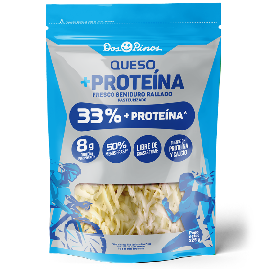 Imagen de Queso Fresco Semiduro + Proteína Rallado 225g