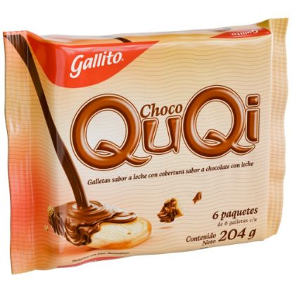 Imagen de Galleta Choco Quqi Gallito 204g - 6 unds